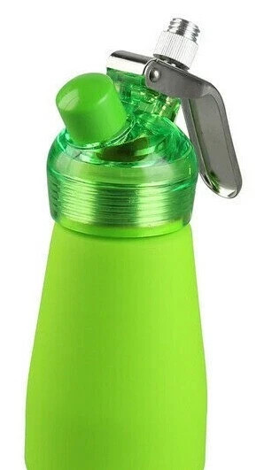 Dispenser for Whipped Cream Whipper canister 1/ 2 pt (.25L) suede New Neon Green