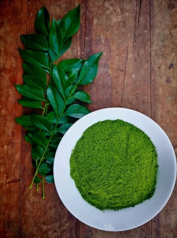 Dried Curry Leaves Powder (Murraya Koenicll) Leaf 100% Organic Ceylon Spices Tea