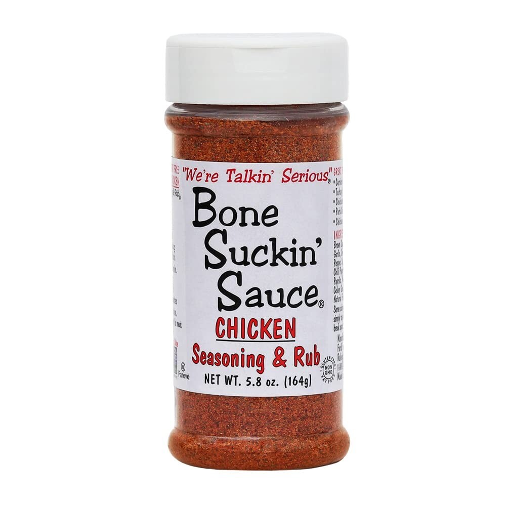 Bone Suckin’ Sauce BBQ CHICKEN RUB Spice Seasoning 5.8oz Shaker Jar Not Salty!