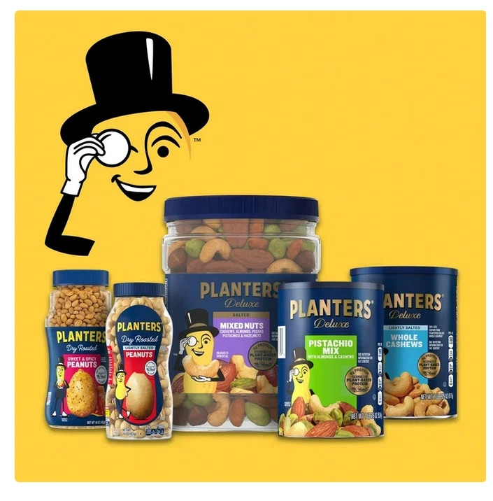 PLANTERS Lightly Salted Dry Roasted Peanuts, Party Snacks, Plant Based Protein,
