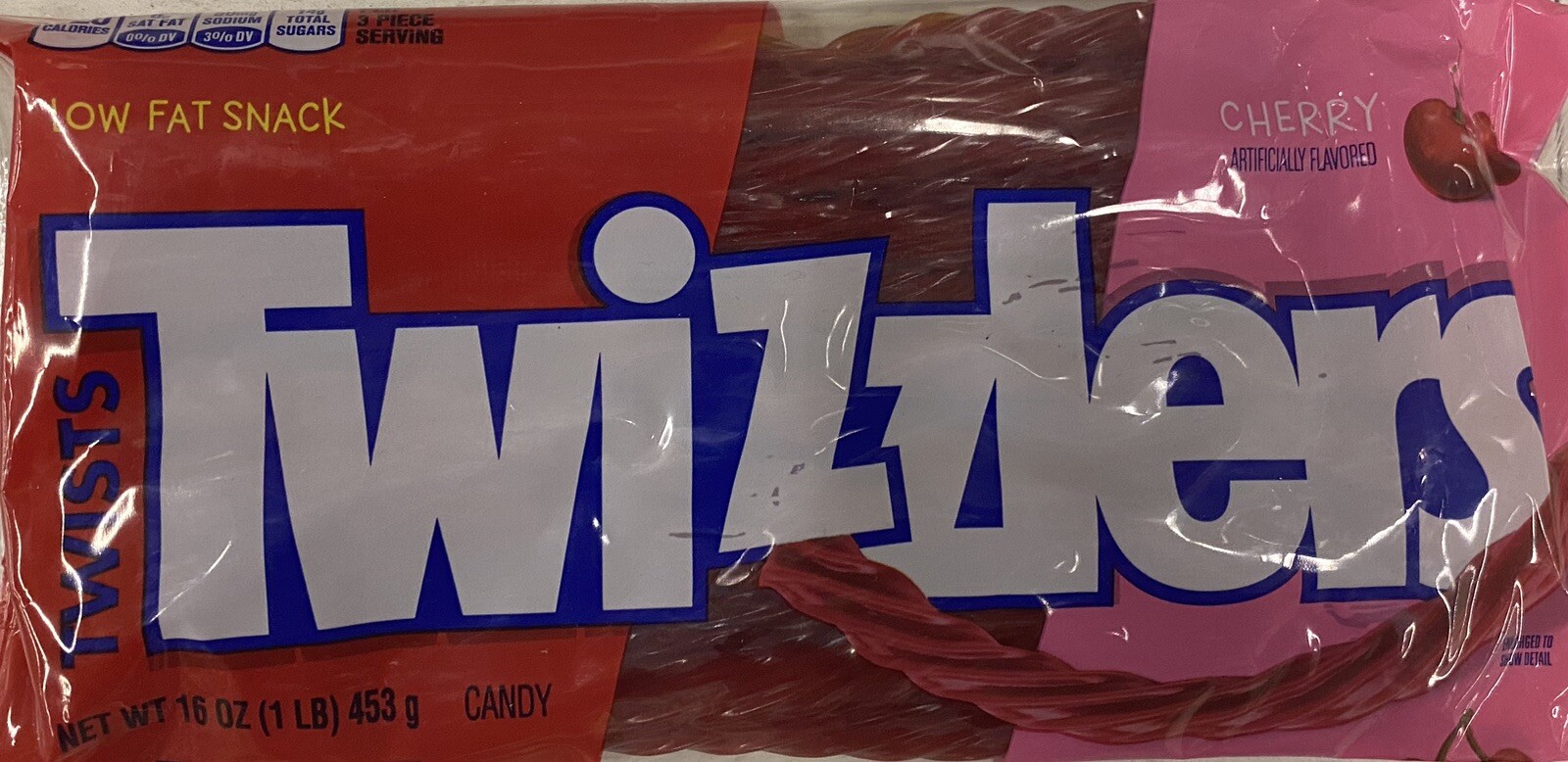 10x TWIZZLERS Twists CHERRY Licorice 16 oz Bag 1 LB – 10 PACK