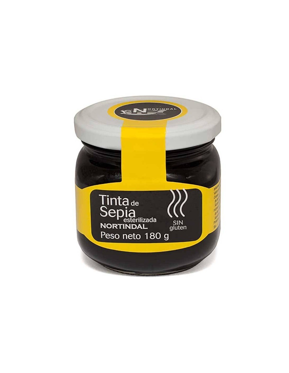 Nortindal Cuttlefish Ink in Jar (180 g / 6.3 oz) Product of Spain
