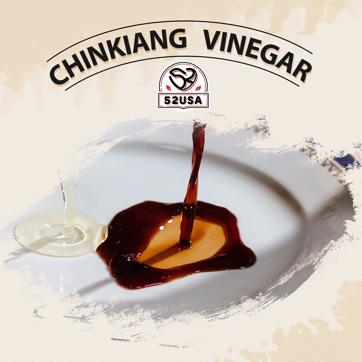 52USA Chinese Black Vinegar, 3 Years Mature Aged Black Rice Vinegar, Chinkian…