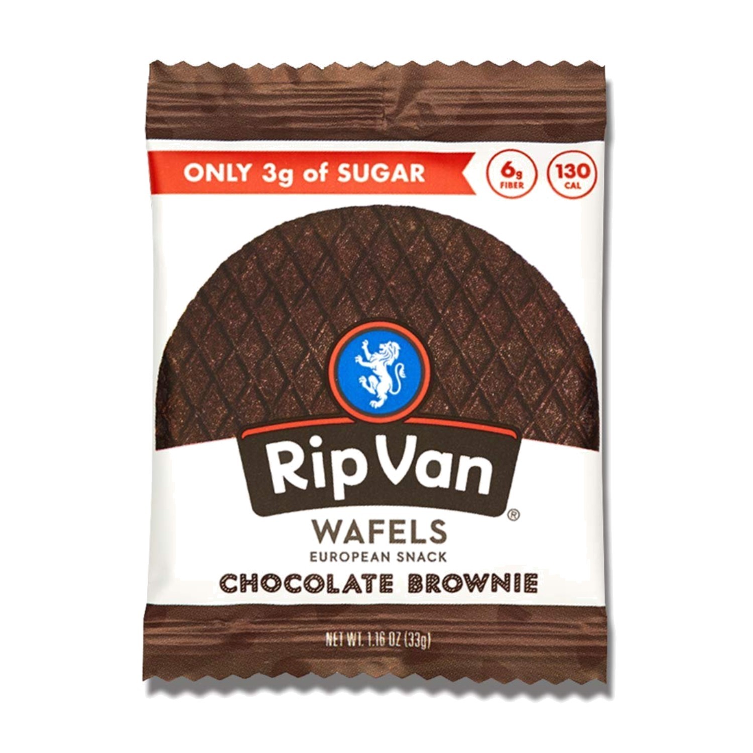 Office Snacks – Low Sugar Chocolate Brownie Wafers – 48 Pack