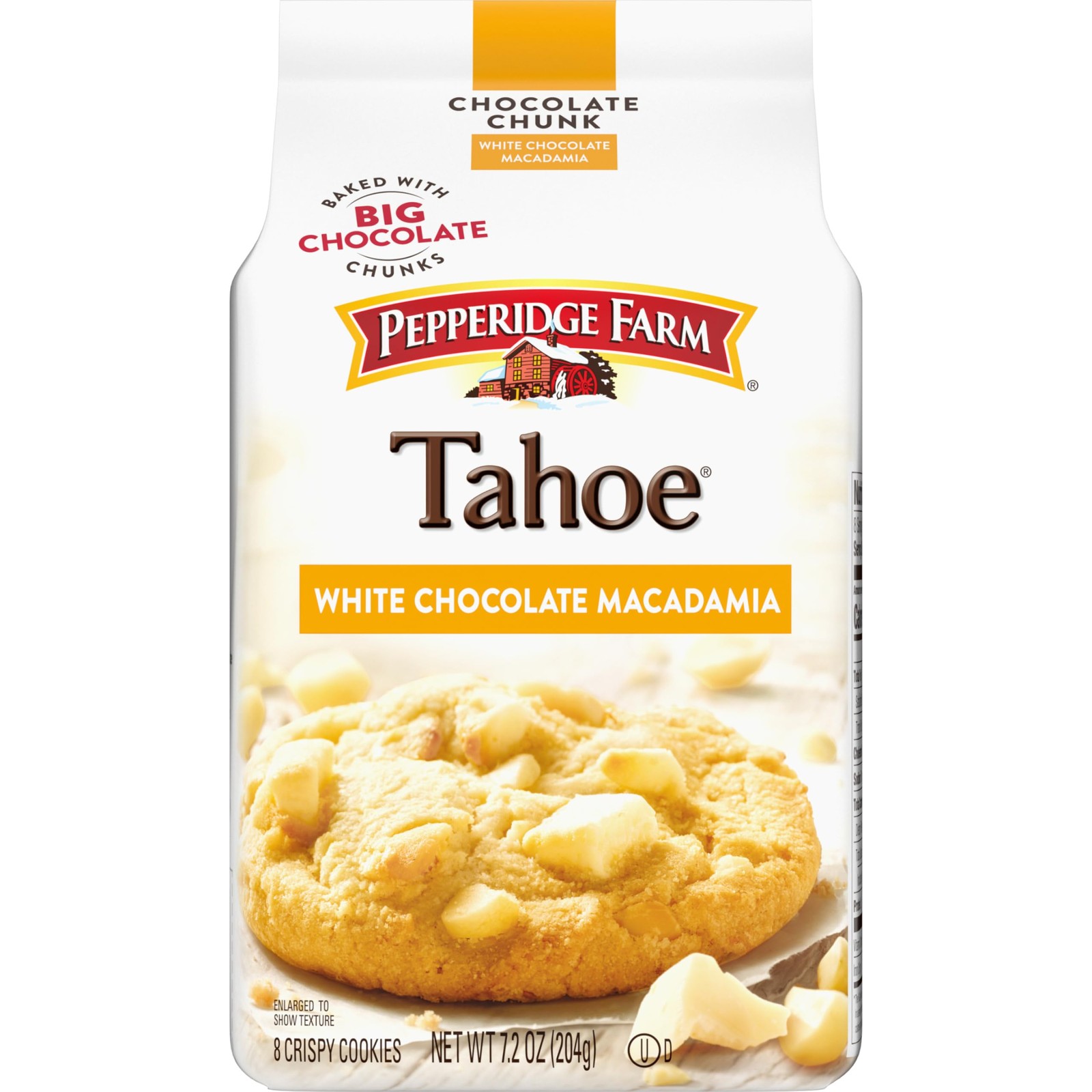 Pepperidge Farm Tahoe Crispy White 7.2 Ounce (Pack of 1), Chocolate