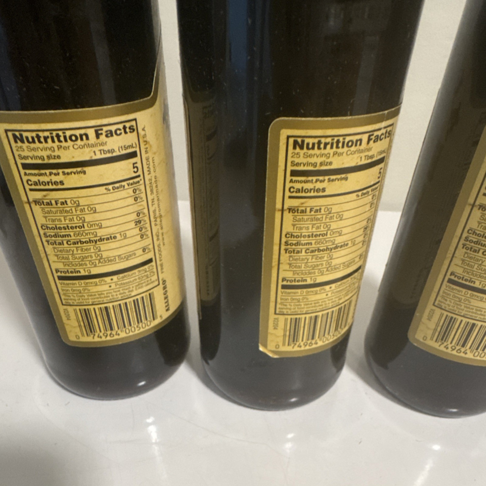 Allegro Hickory Smoke Marinade 12.7 fl oz (375 mL) Bottles, Pack of 3