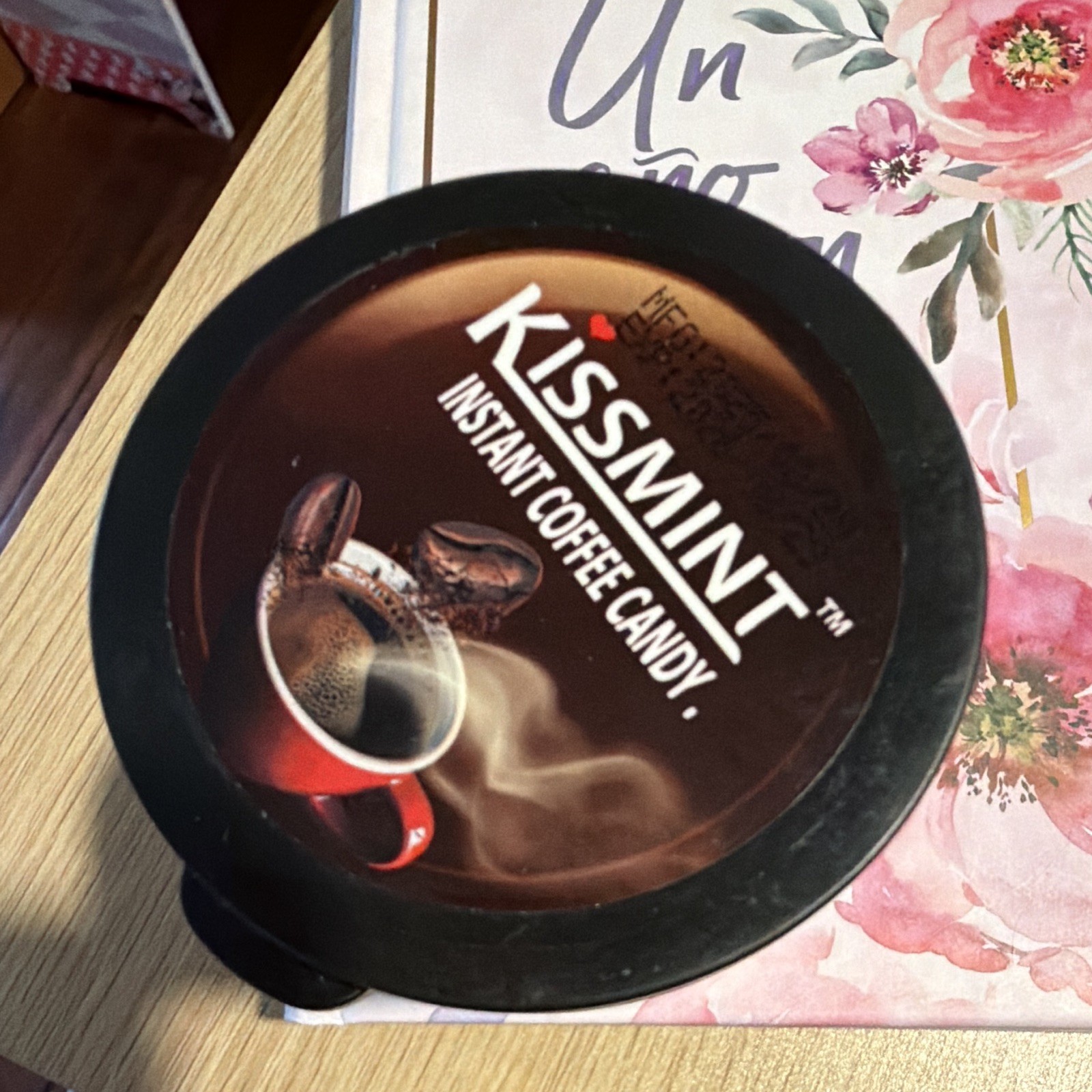 KISSMINT Instant Coffee Candy Hard Candy, Coffee Flavor, Jar, Contains Milk