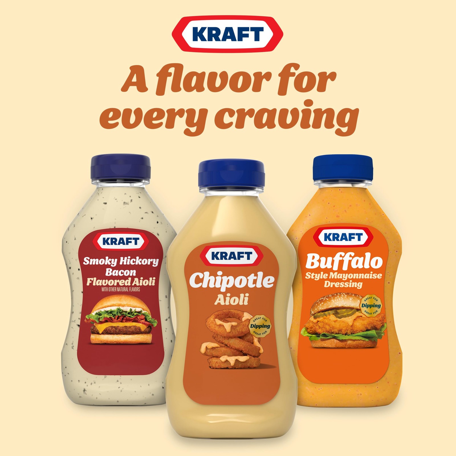 J.L. Kraft Chipotle Aioli with Chipotle Peppers (12 fl oz Squeeze Bottle)