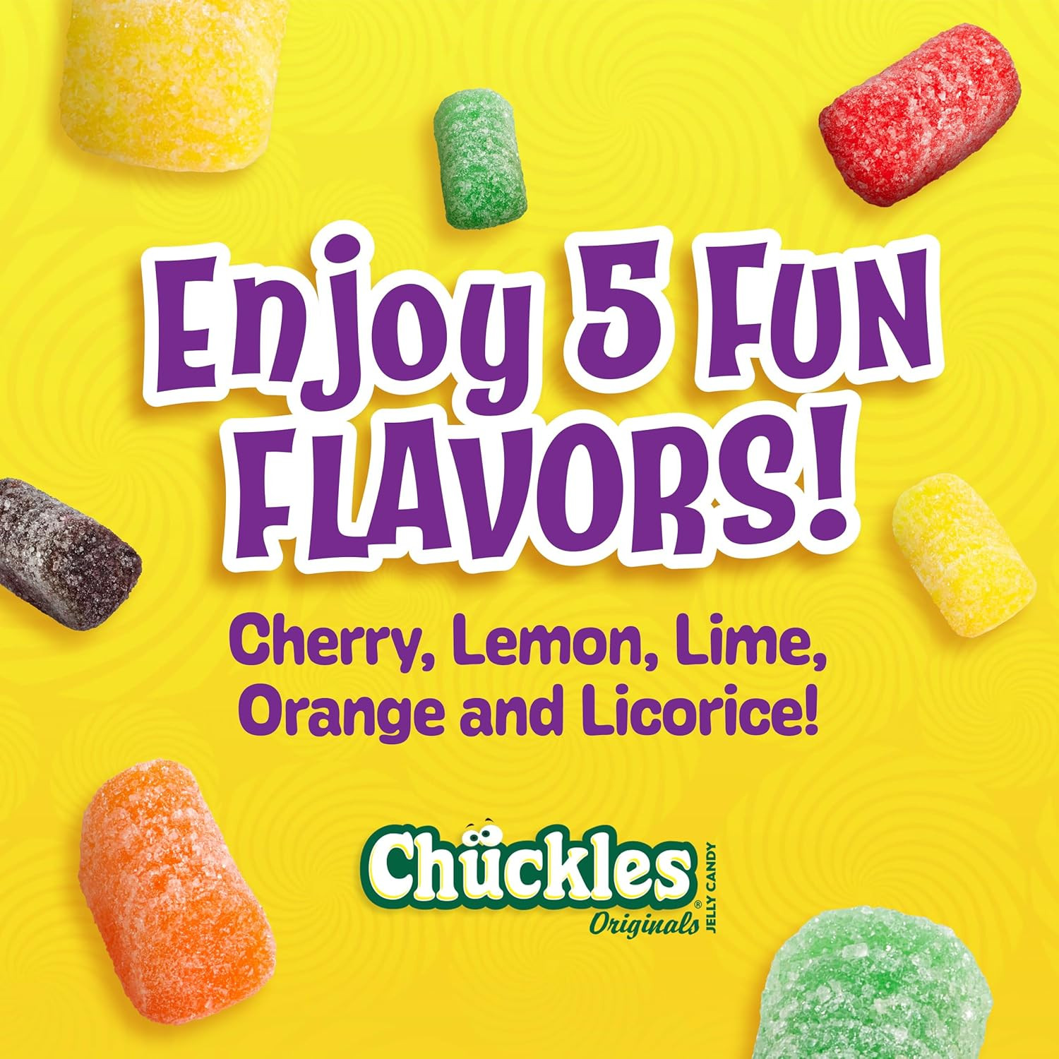 Wonka Chuckles Jelly Sugar-Coated Candies Fruit Flavored Candy Pack of 24