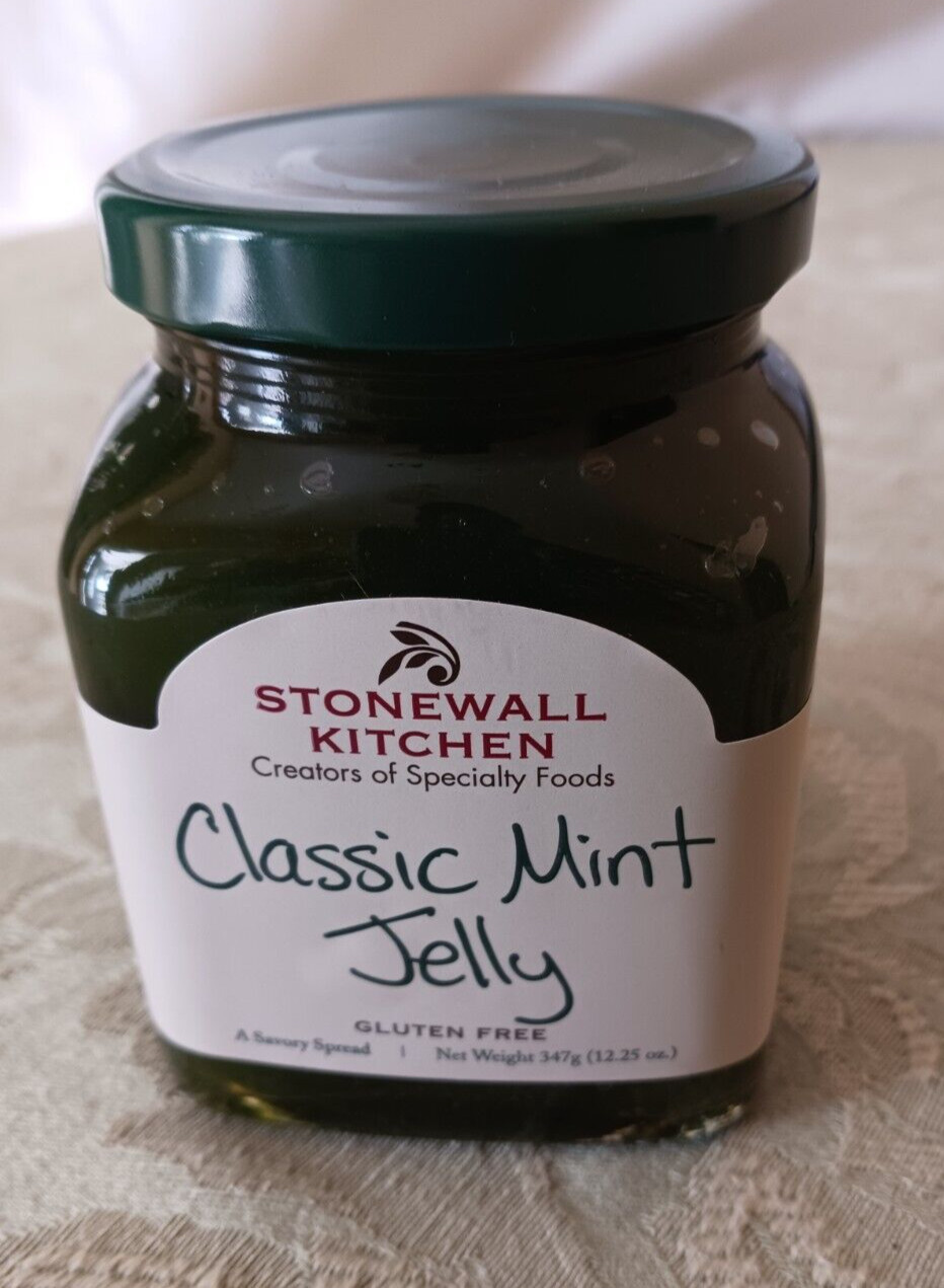 Stonewall Kitchen Classic Mint Jelly 12.25 oz Glutten Free. Expired 09/23/2026