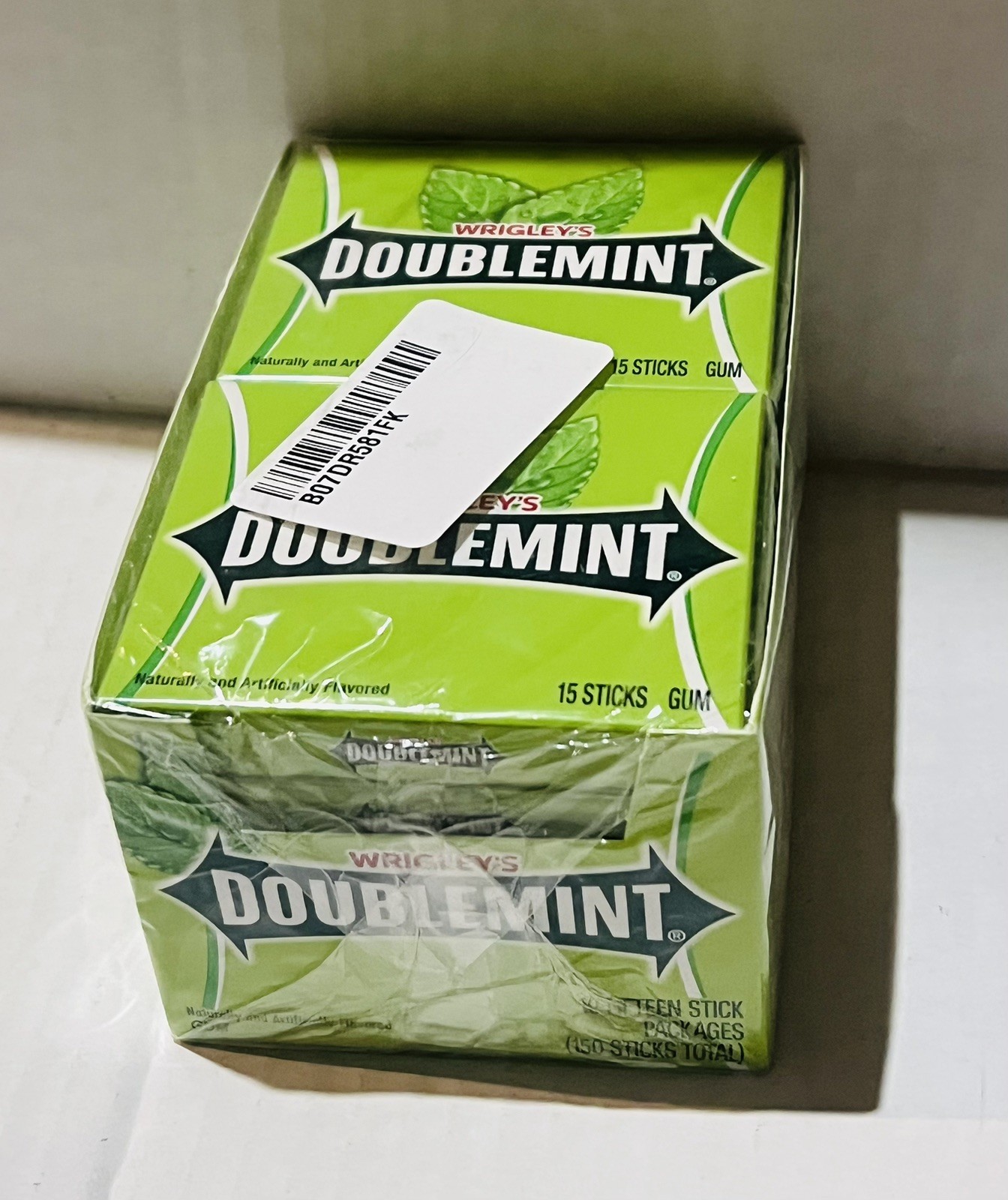8 BOXES Wrigleys Double Mint Chewing Gum 15 Pieces X 10 Pack Per Box 2/26+ U9D
