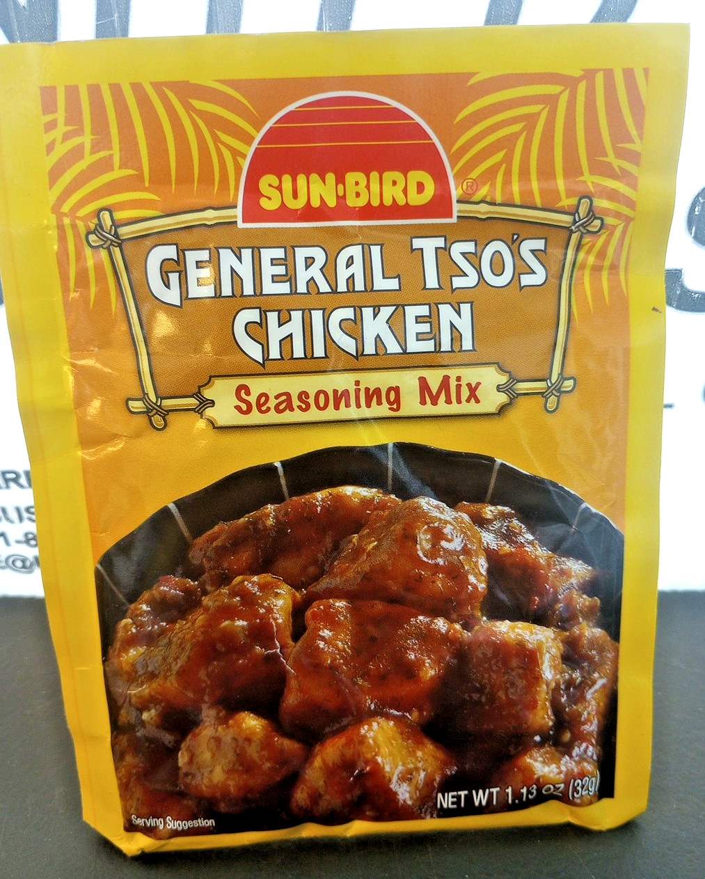 Sun-Bird General Tso’s Chicken Seasoning Mix 1.13 oz Pouch – Authentic Asian