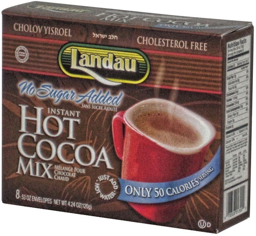 Hot Chocolate Packets – Hot Cocoa Mix, No Sugar Added and Fat Free. Swiss Milk