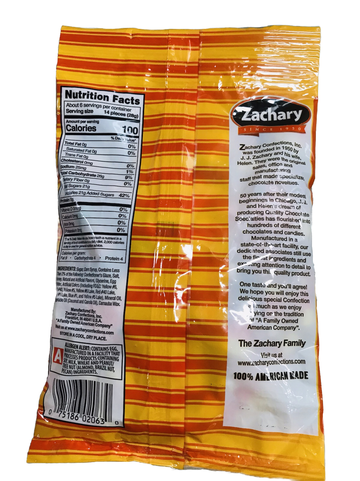 Zachary Mello Creme – CANDY CORN (6oz bag) Made W/Real Honey See Below