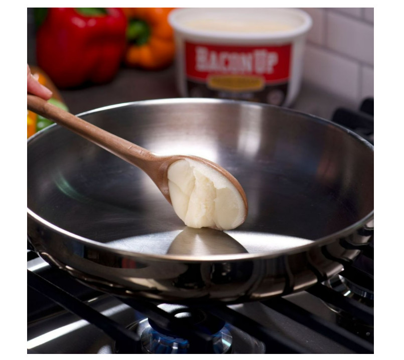 Bacon Up Bacon Grease Rendered Bacon Fat for Frying, Cooking, Baking, 14 ounces