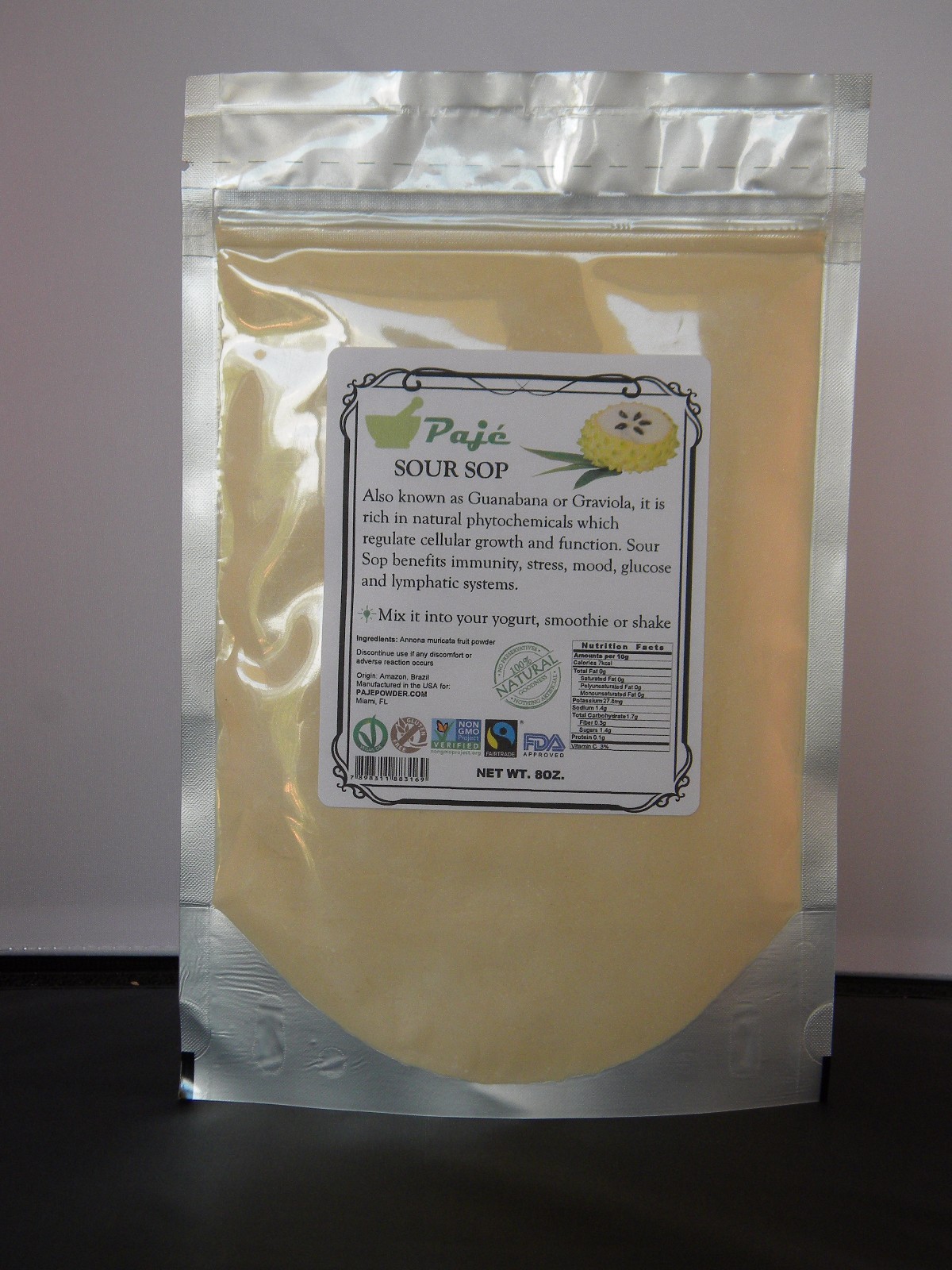GRAVIOLA powder 4oz 8oz 16oz 32oz 4lb 5lb 10lb Guanabana SOURSOP – Paje