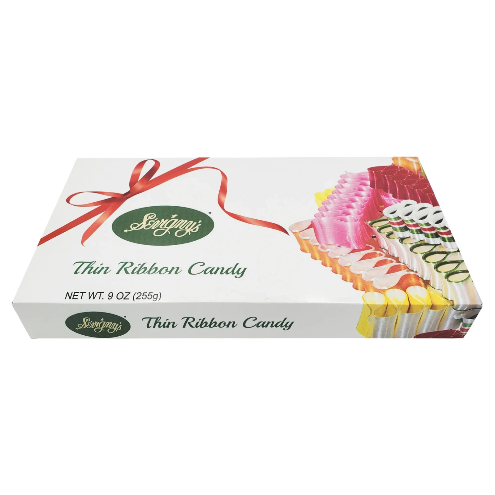 Thin Ribbon Candy – Made in USA. 9 Oz. Box, (2 Pack)