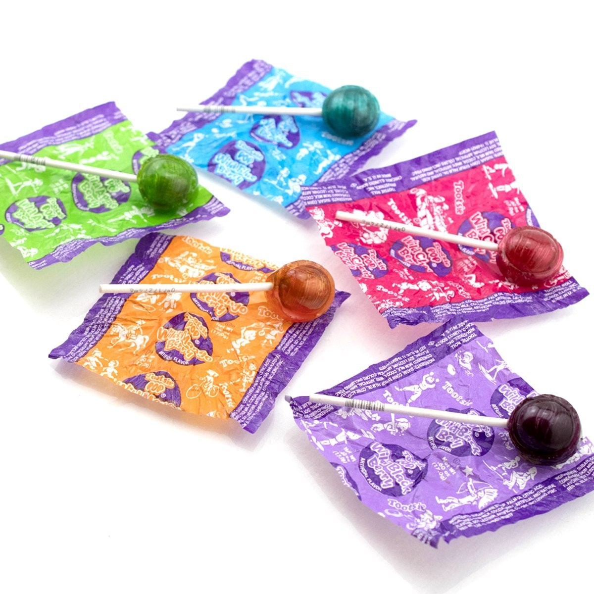 Tootsie Pops Assorted Wild Berry Flavors Chocolatey Center Bulk Candy (2 Pounds)