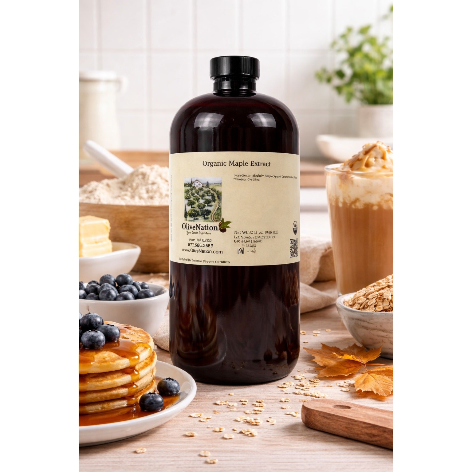 Organic Maple Extract 32oz PG Free Non GMO Gluten Free Vegan Baking Flavor