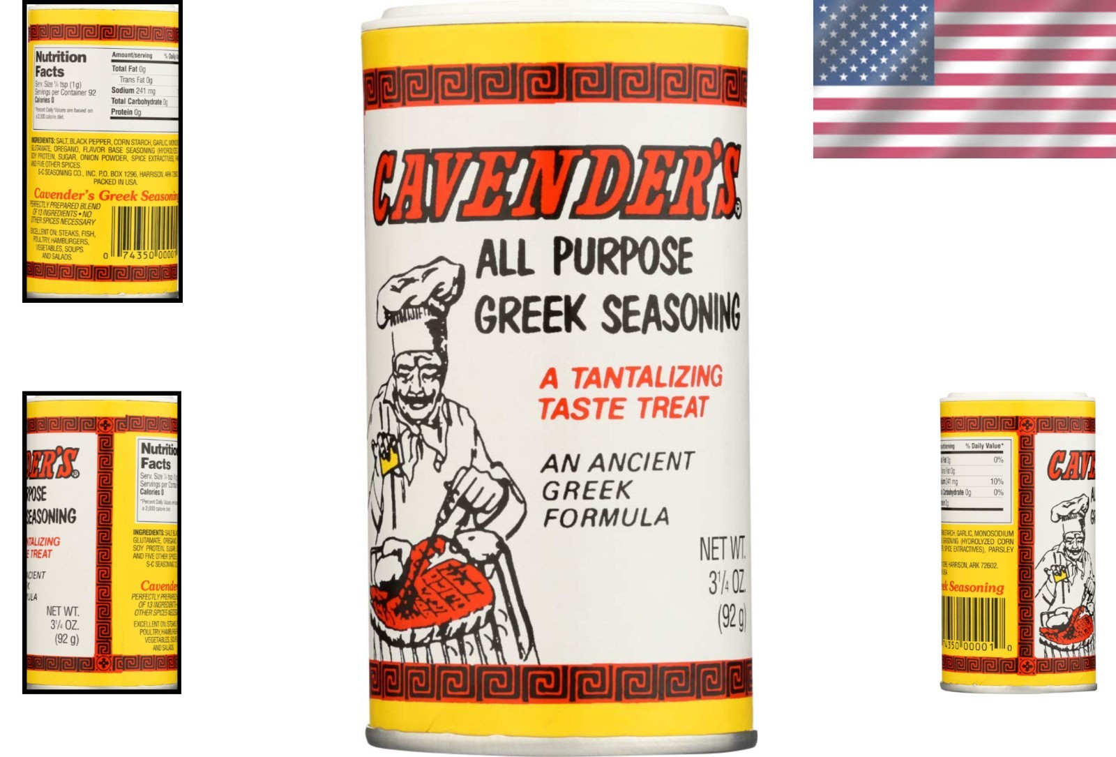 All Purpose Greek Seasoning Pack of 3 – 3.25 oz Bottles for Mediterranean Flavor