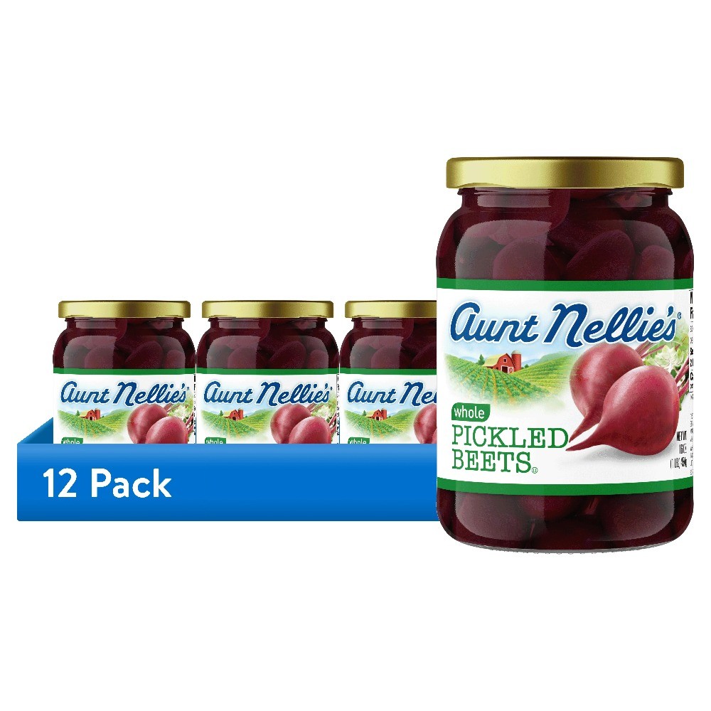(12 pack) Aunt Nellie’s Whole Pickled Beets 16 Oz Jar
