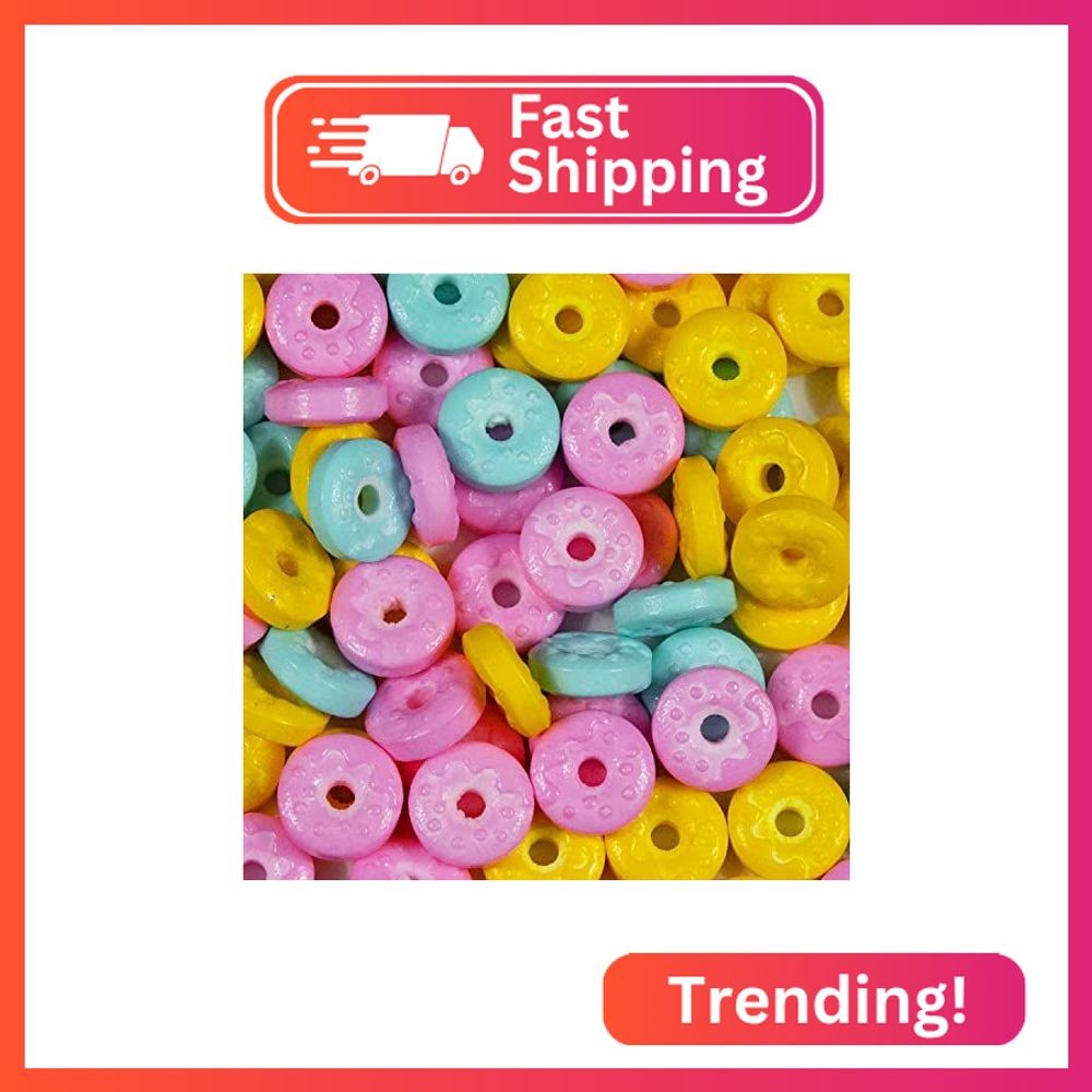 Krazy Sprinkles Pastel Donut Shapes (1/2 cup 1x Jar) | Bright Sprinkles for Seas