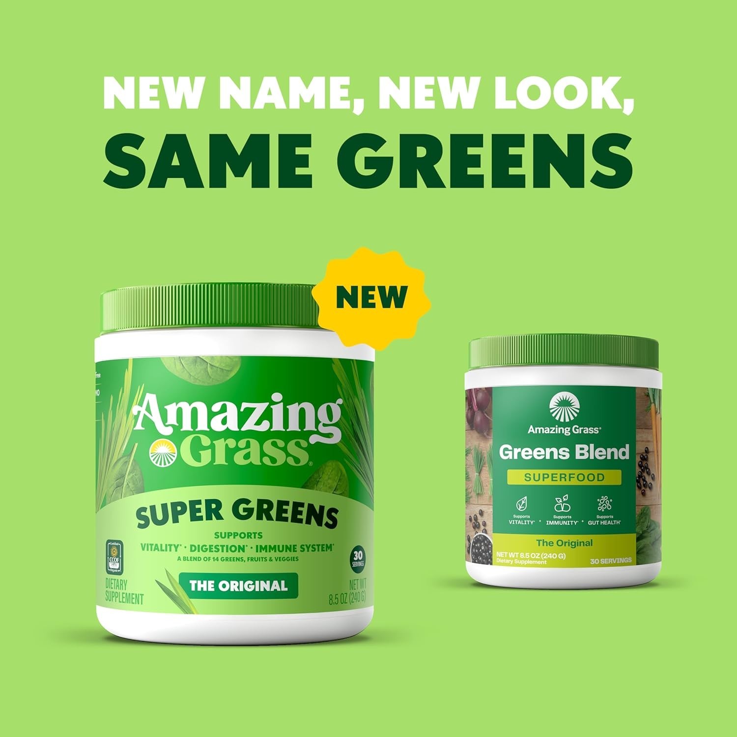 Organic Super Greens Powder – 30 Servings for Vitality & Digestion Support
