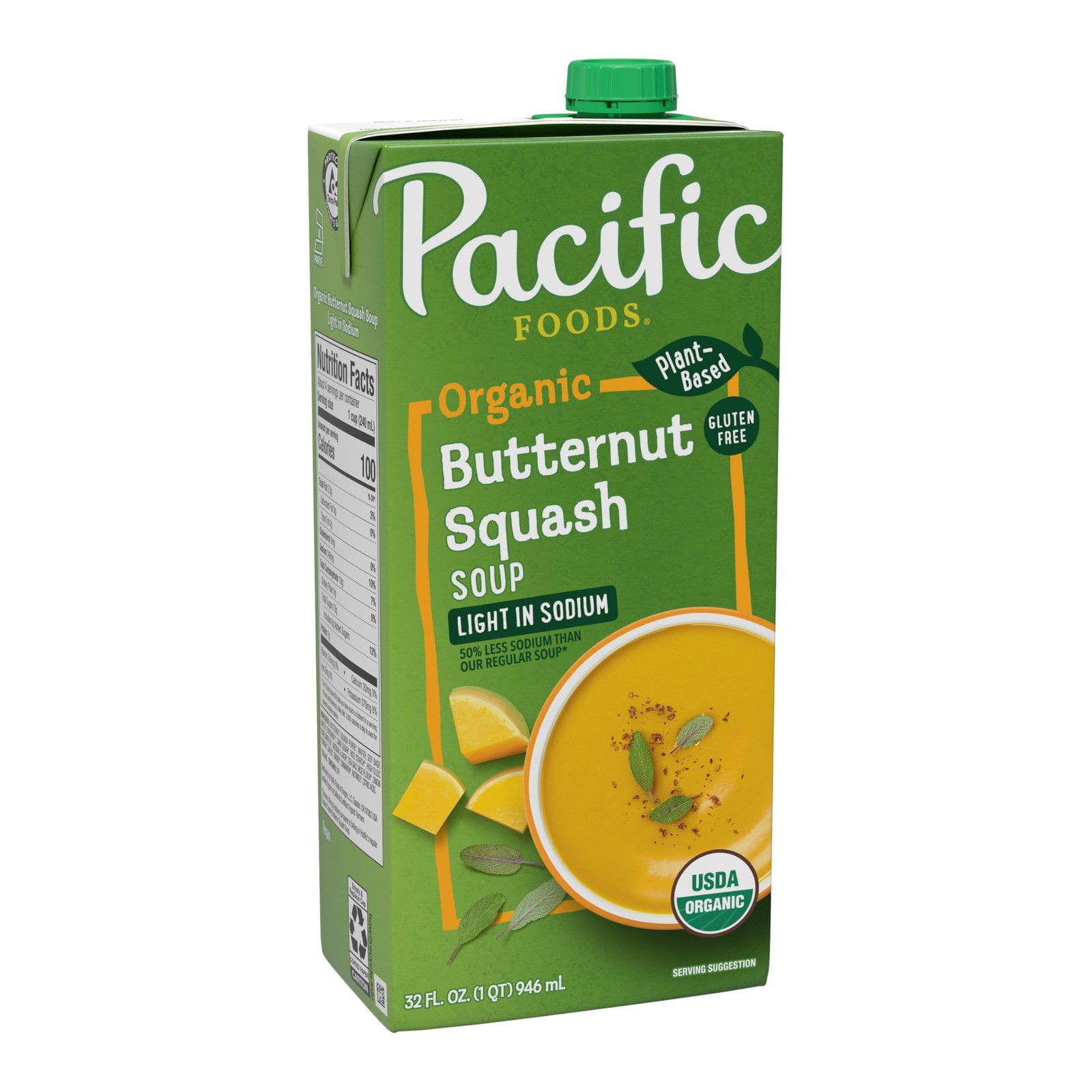 Organic Butternut Squash Soup, Low Sodium, 32 oz – Healthy Comfort Food