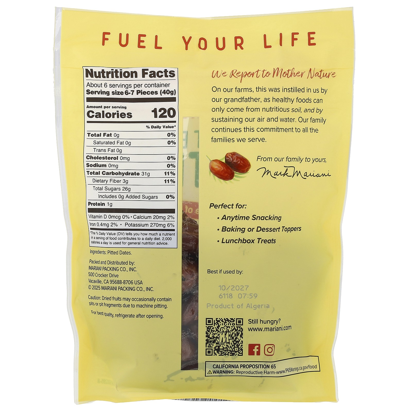 Pitted Dates, 8 oz (227 g)