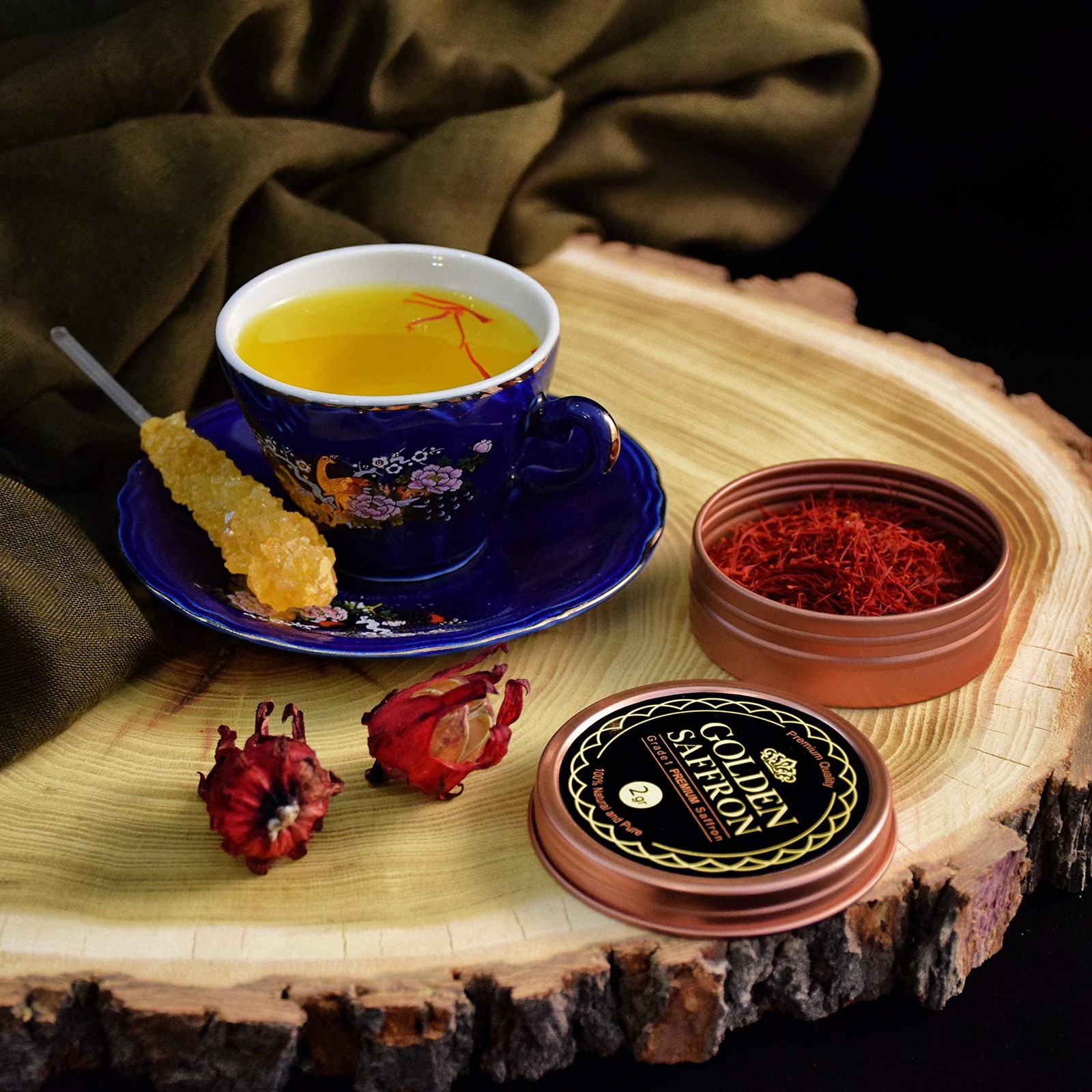 , Finest Pure Premium All Red Saffron Threads, Grade A+ Super Negin, Non-GMO …
