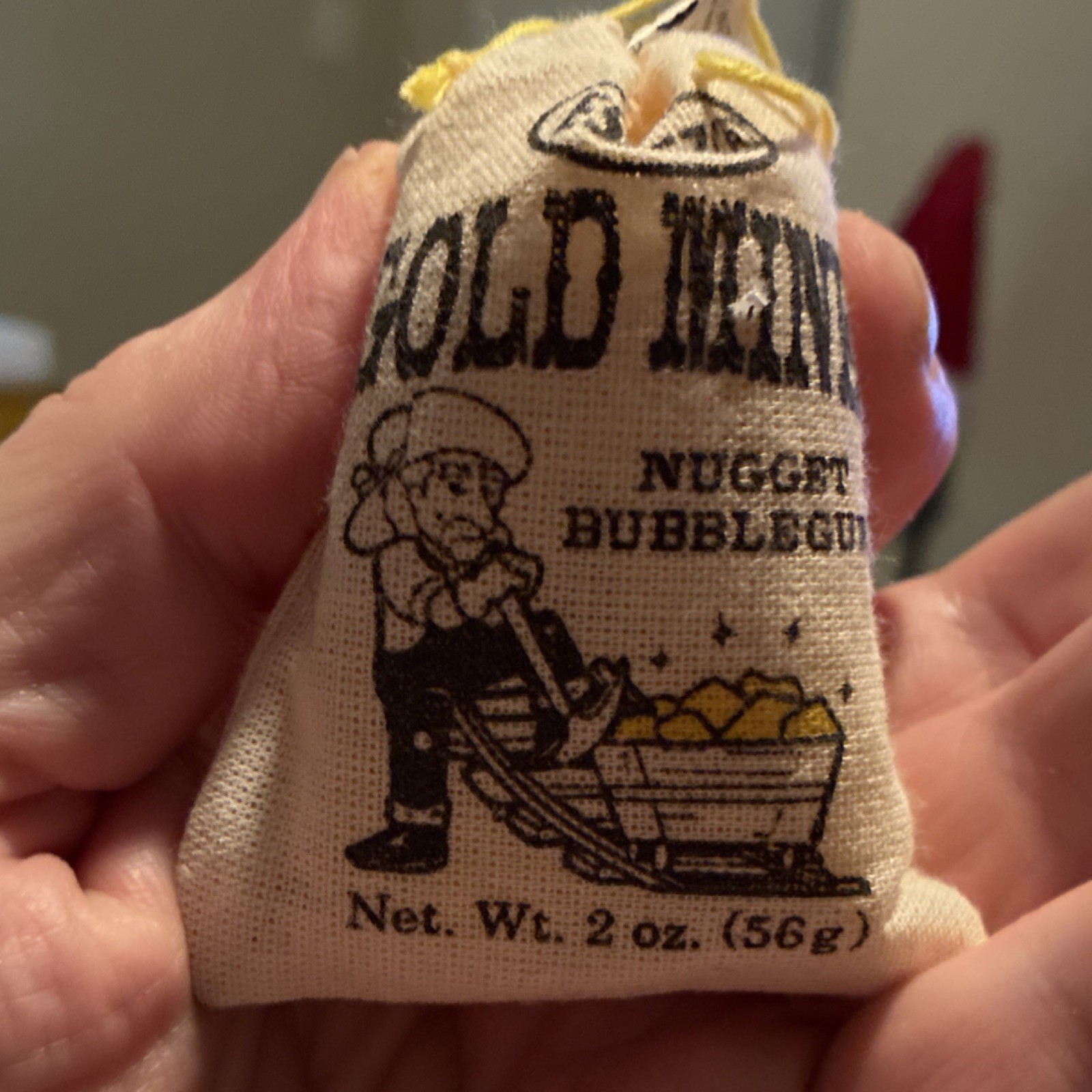 Gold Mine Nugget Bubblegum Bag 2 oz (56g) Gum & Breath Mint Artificial Colors