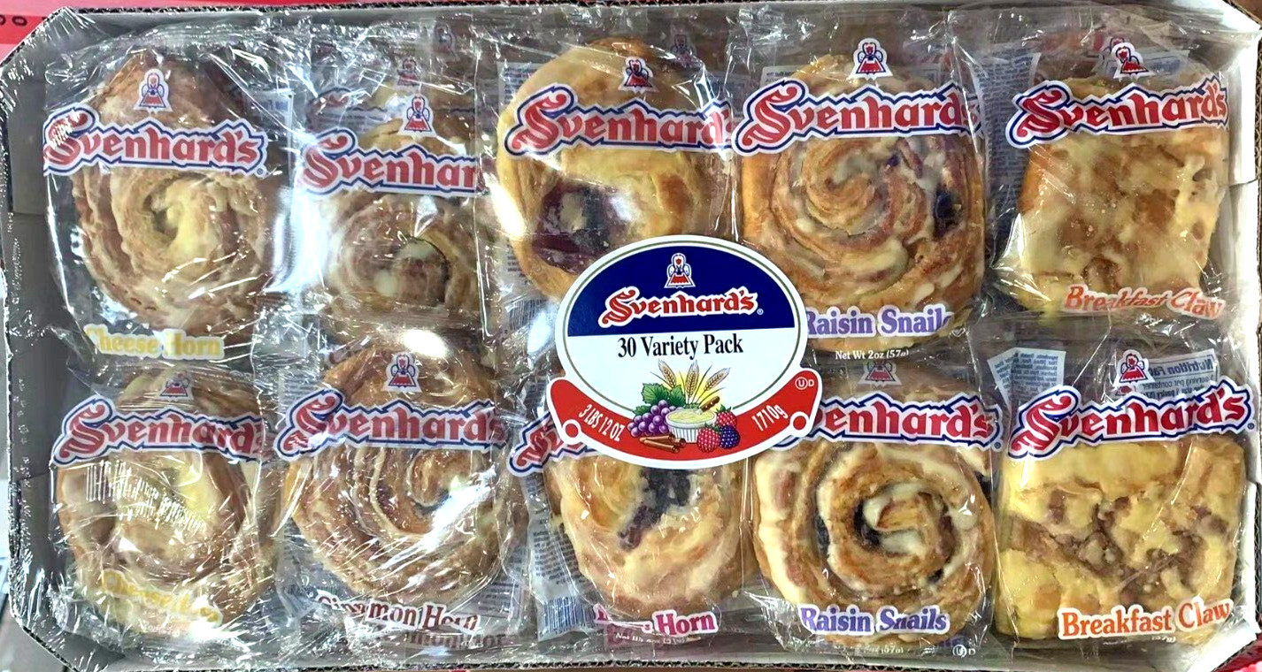 Svenhard’s Swedish Bakery Variety Pack 30 ct 60 oz