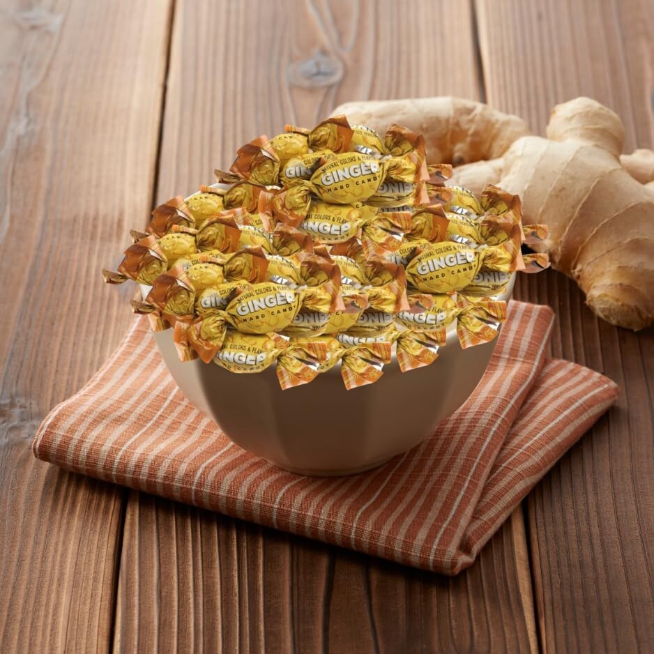 Ginger Flavor, Individually Wrapped, Bulk & Delicious Hard Candy (5 Pounds) Sale
