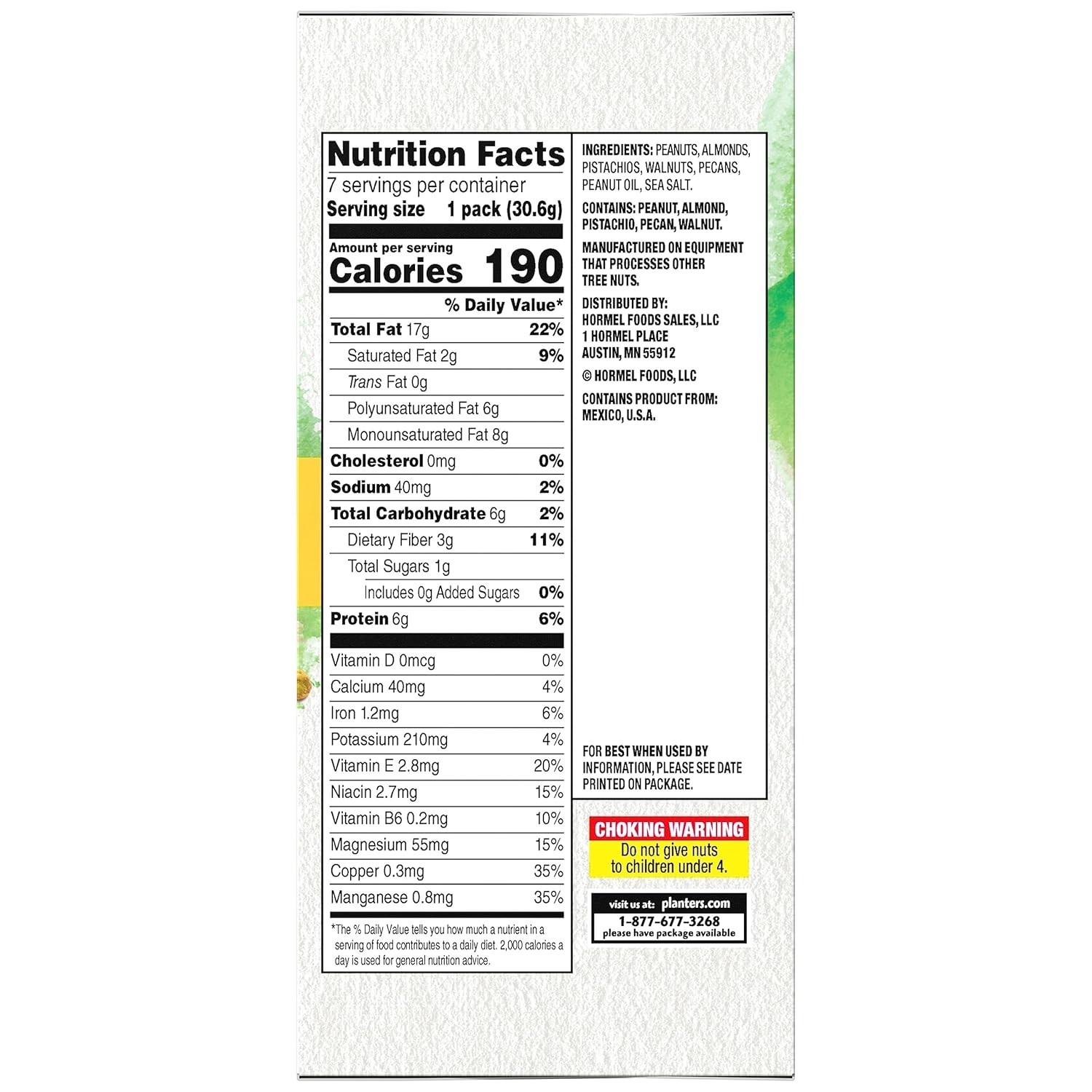 NUT-rition Heart Healthy Mix with Walnuts, 7.5 oz Box Contains 7 Individual P…