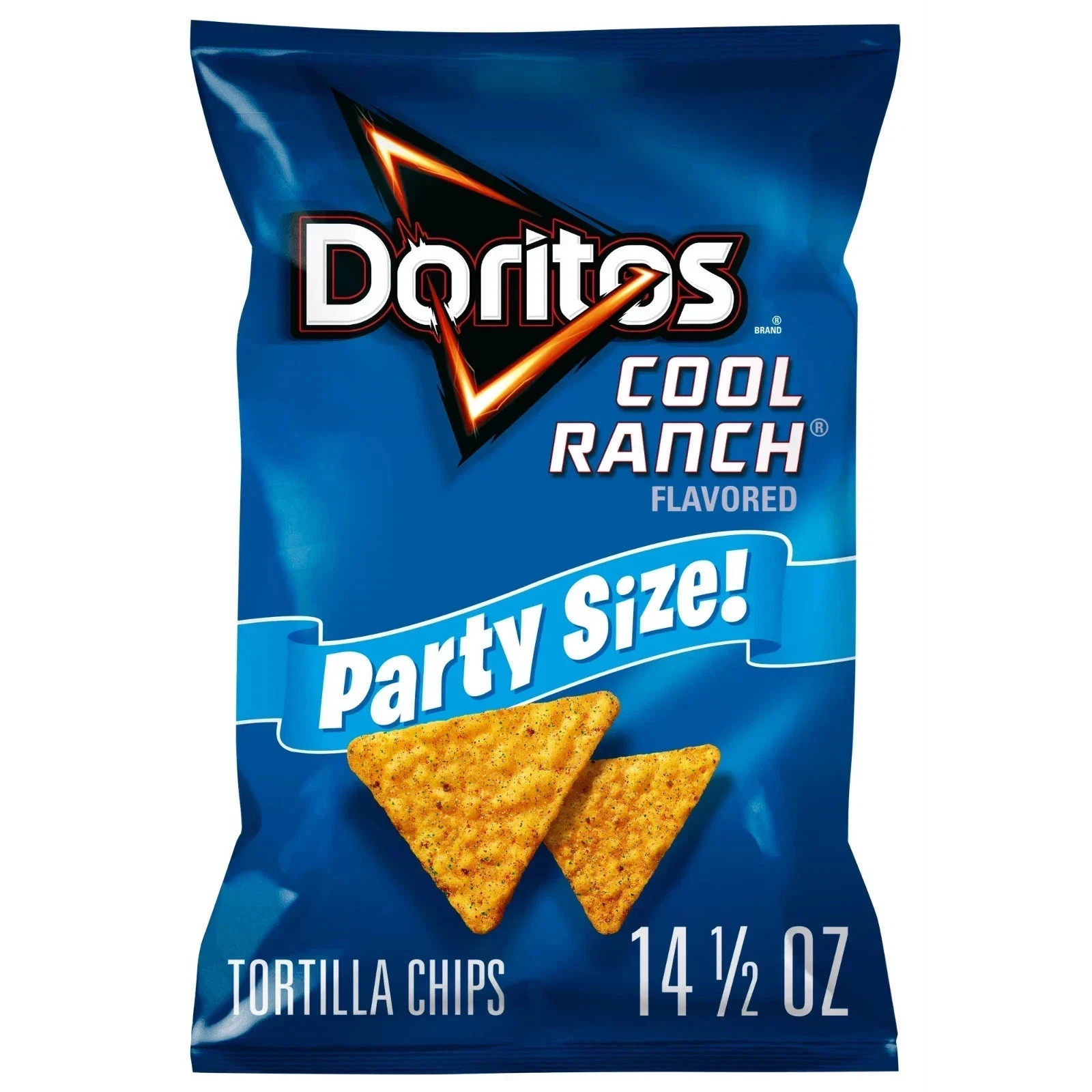 Doritos Cool Ranch Flavored Tortilla Chips, Party Size, 14.5 Oz Bag