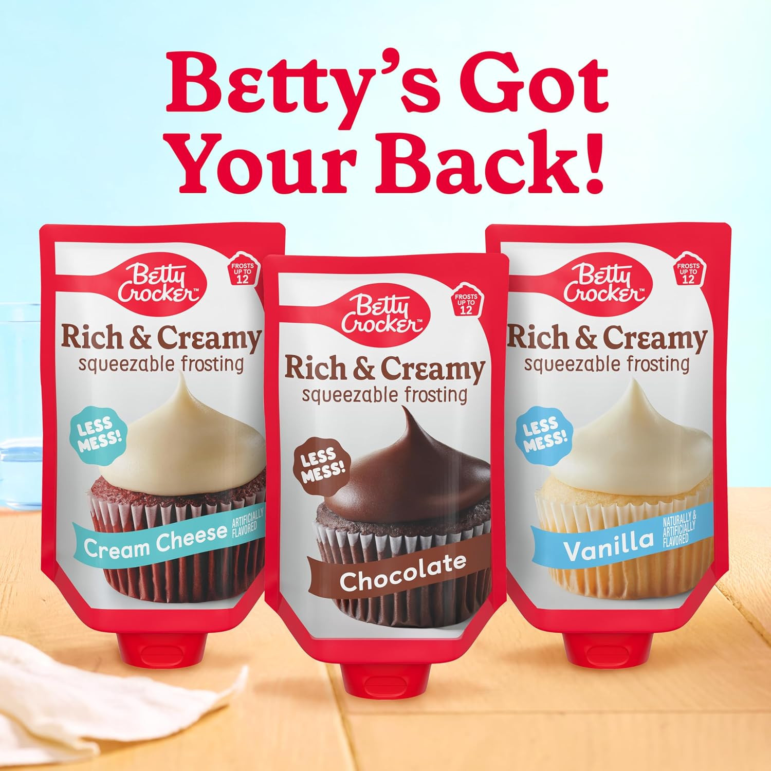 Rich and Creamy Squeezable Frosting, Cream Cheese, 14.5 Oz