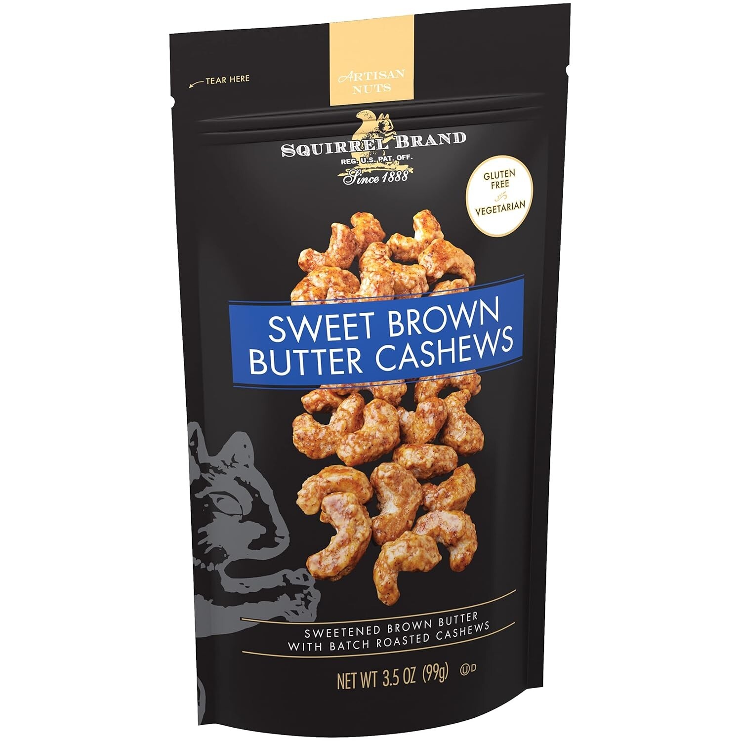 Artisan Sweet Brown Butter Cashews – Gluten-Free, Kosher Certified, 14 Oz Total