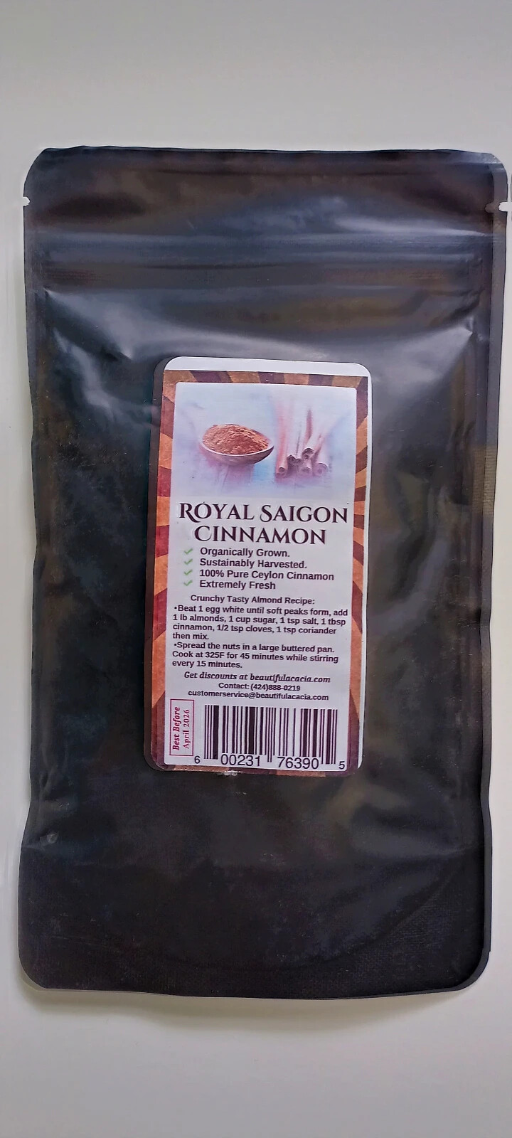 Fresh Organic Royal Saigon CINNAMON POWDER, Pure Cinnamomum Loureiroi