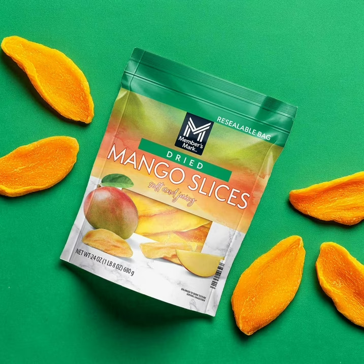 2 Pack – Member’s Mark Dried Mango, Natural Sweet Dried Fruit Snack 24 Oz Each