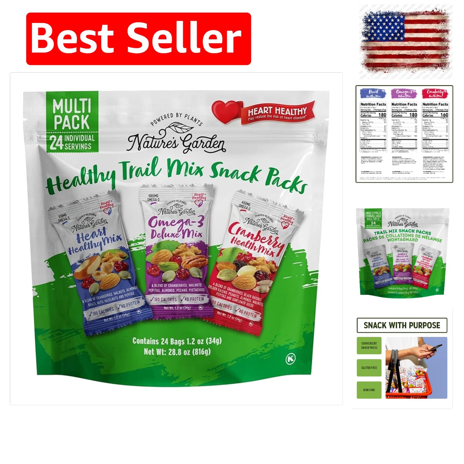 Healthy Trail Mix Snack Pack 28.8 oz