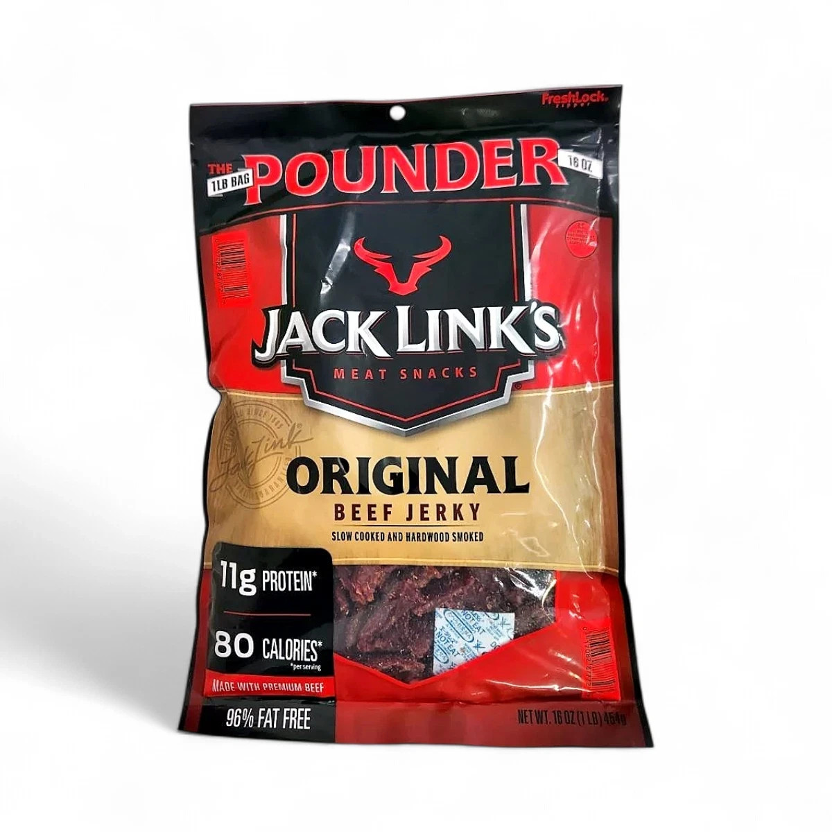 Jack Link’s Original Beef Jerky, The Pounder Bag – 16 oz