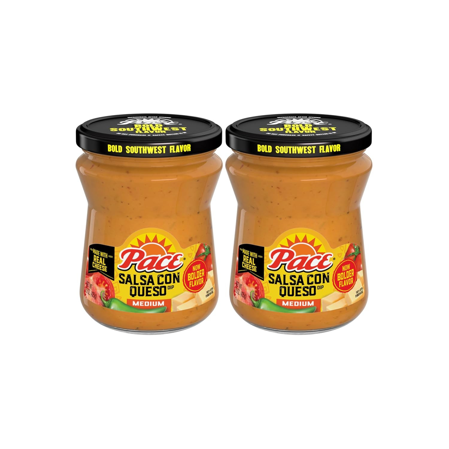 Salsa Con Queso Cheese Dip, Great for Nachos, 15 Ounce Jar (Pack of 6)