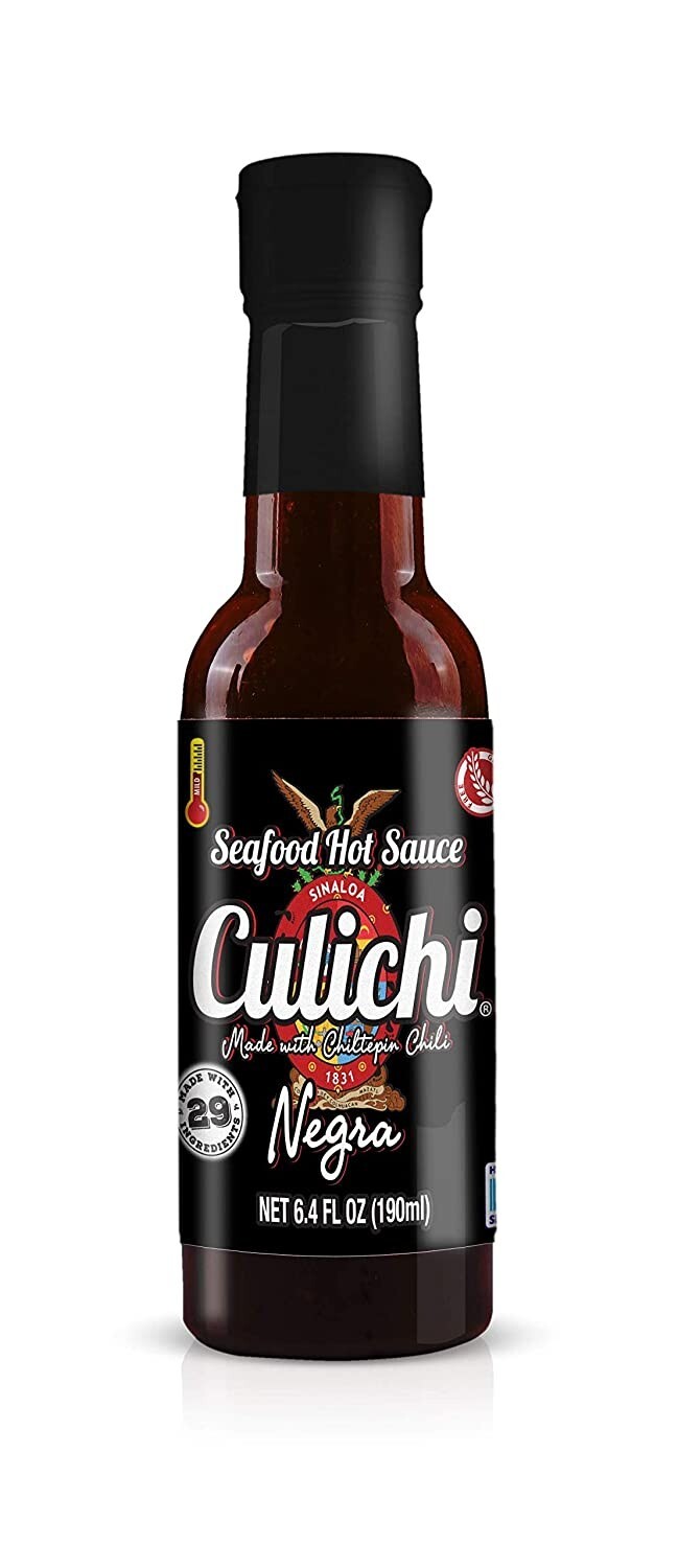 (3 Bottles) Salsa Culichi Chiltepin Negra, Chiltepin hot sauce Set of 3 bottles
