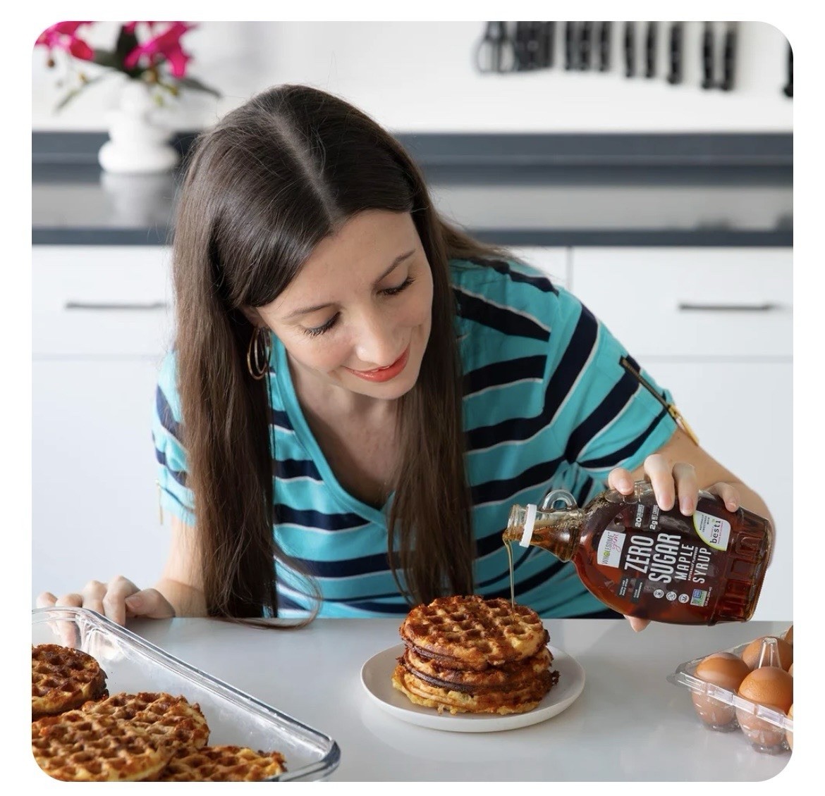 Wholesome Yum Zero No Sugar Maple Syrup Keto Diet Low Carb Monk Fruit 12oz NEW