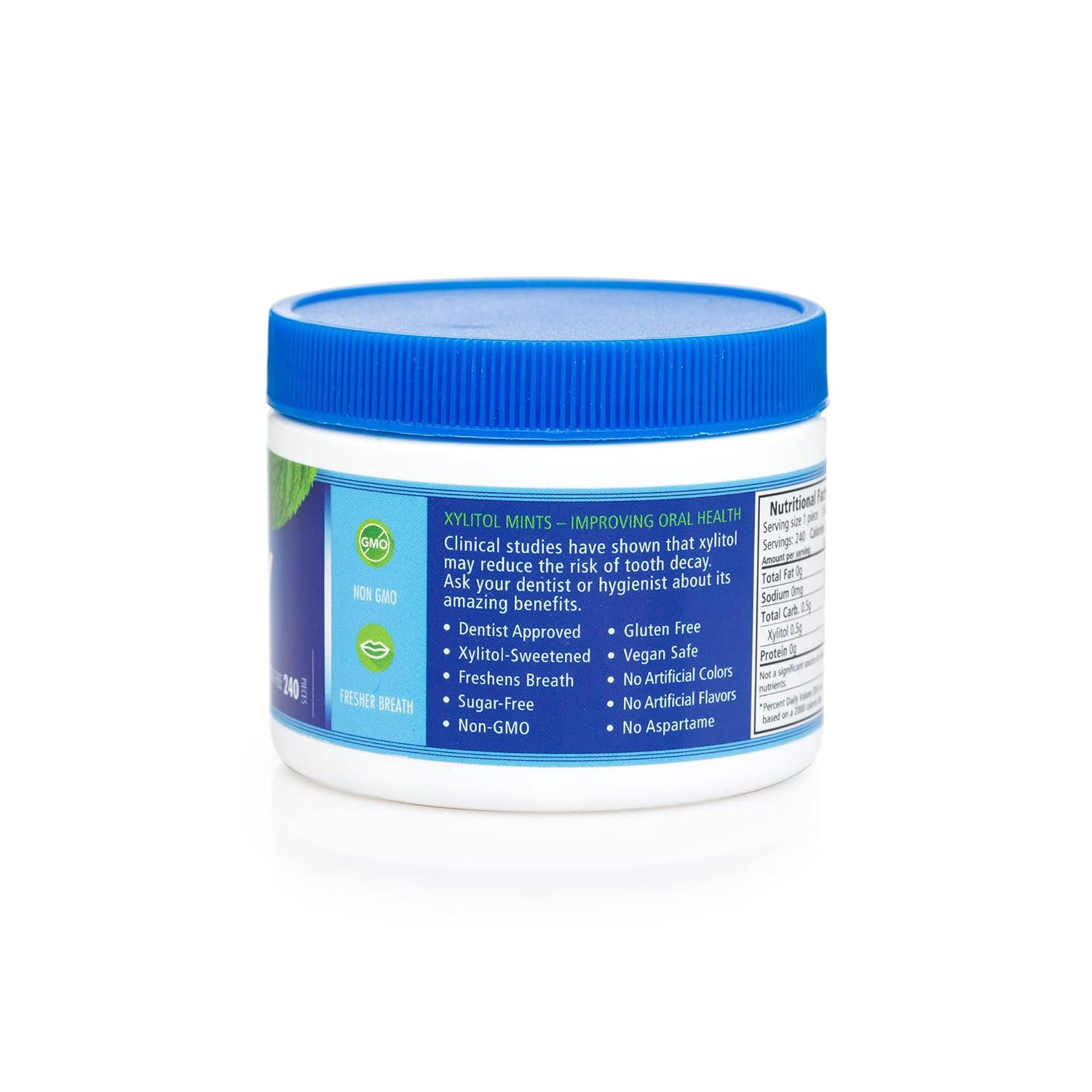 Xylitol Peppermint Sugar Free Candy – Promote Oral Health, Increase Saliva Produ