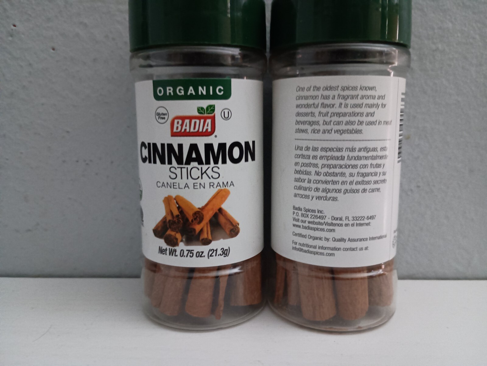 Badia® Organic Cinnamon Sticks 0.75 oz (2 Pack)