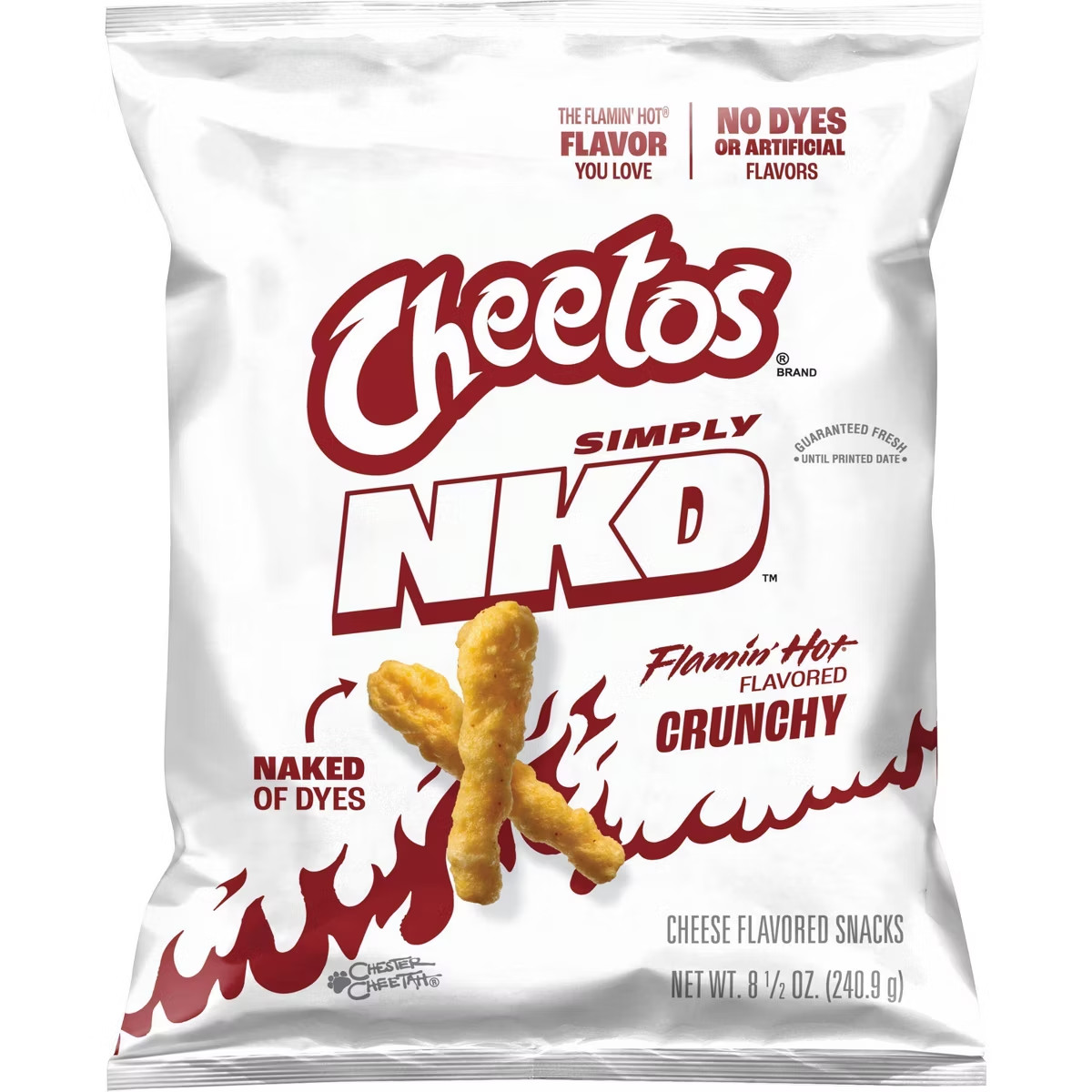 Cheetos Simply NKD No Artificial Flavors Crunchy Flamin’ Hot Chips – 8.5oz