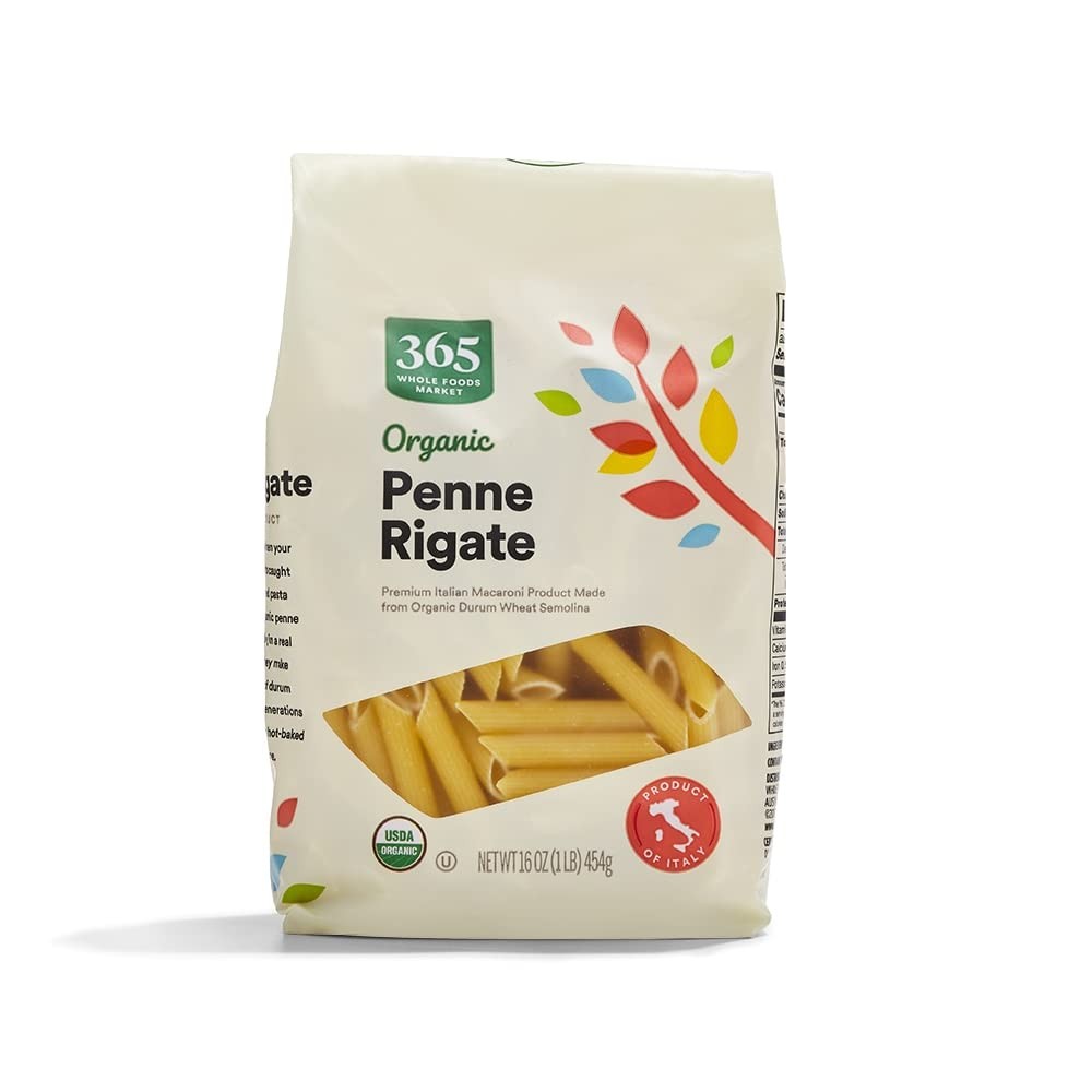 365 by Whole Foods Market, Organic Penne Rigate, 16 Ounce 16 (Pack of 1)