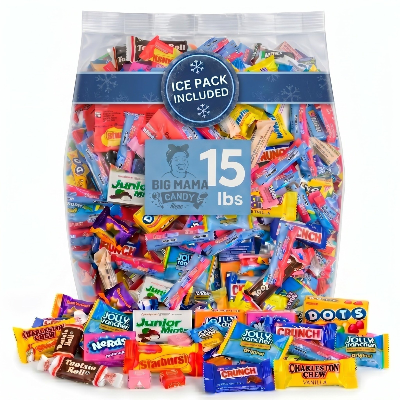 Bulk Candy & Chocolate Variety Pack 15 lbs – Assorted Gummy, Sour & Chocolate Tr