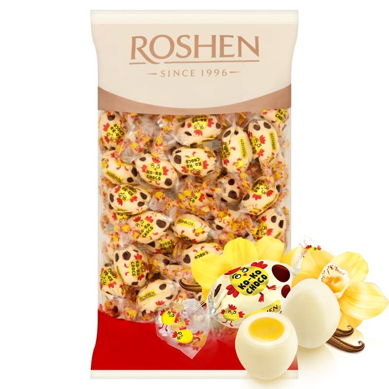 Roshen Ko-Ko Choco White Chocolate Candies – Ukrainian Sweets